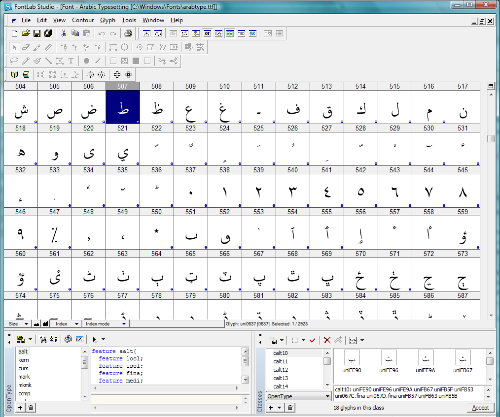 Unicode Glyphs